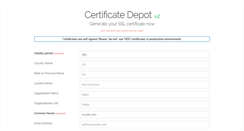 Desktop Screenshot of cert-depot.com